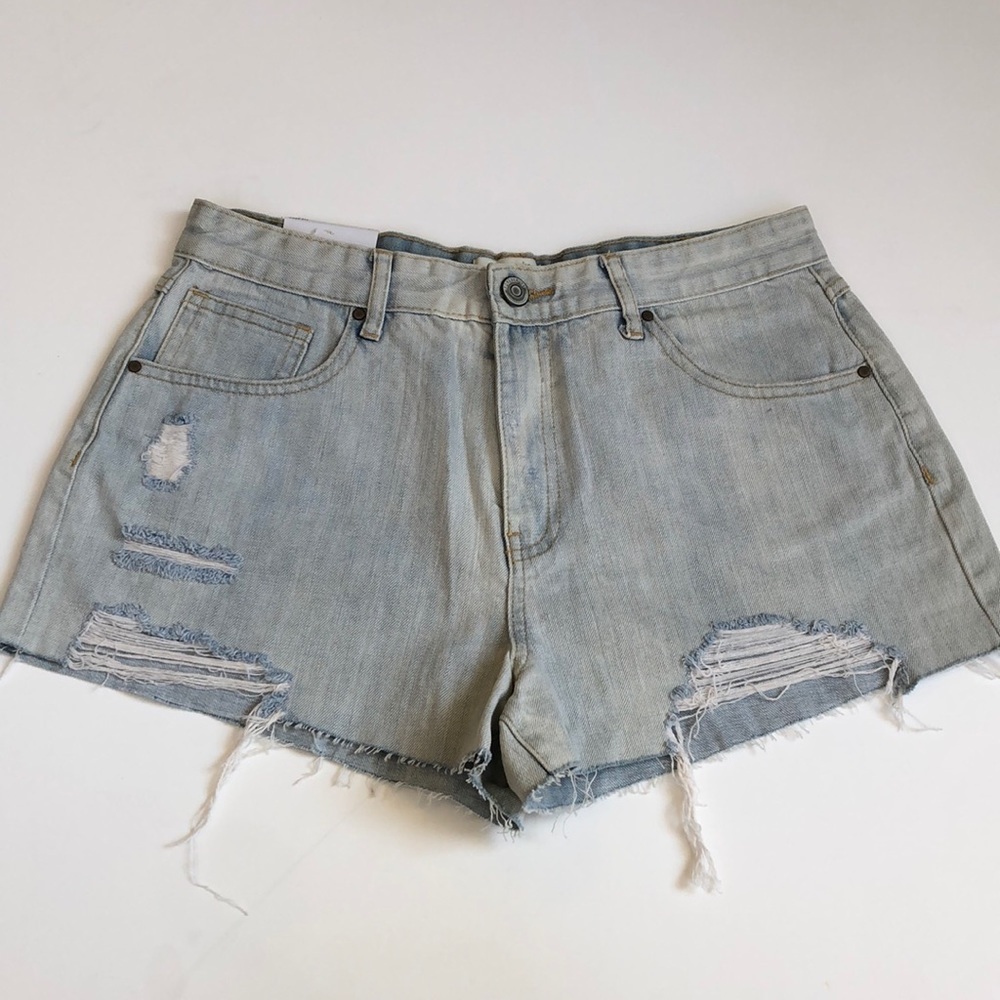FOREVER 21 SKY BLUE HIGH WAISTED SIZE 27 BNWT